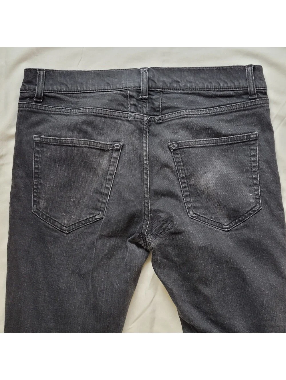 Saint Laurent Paris Men's 33x34 Black Skinny Jeans Made in Italy
